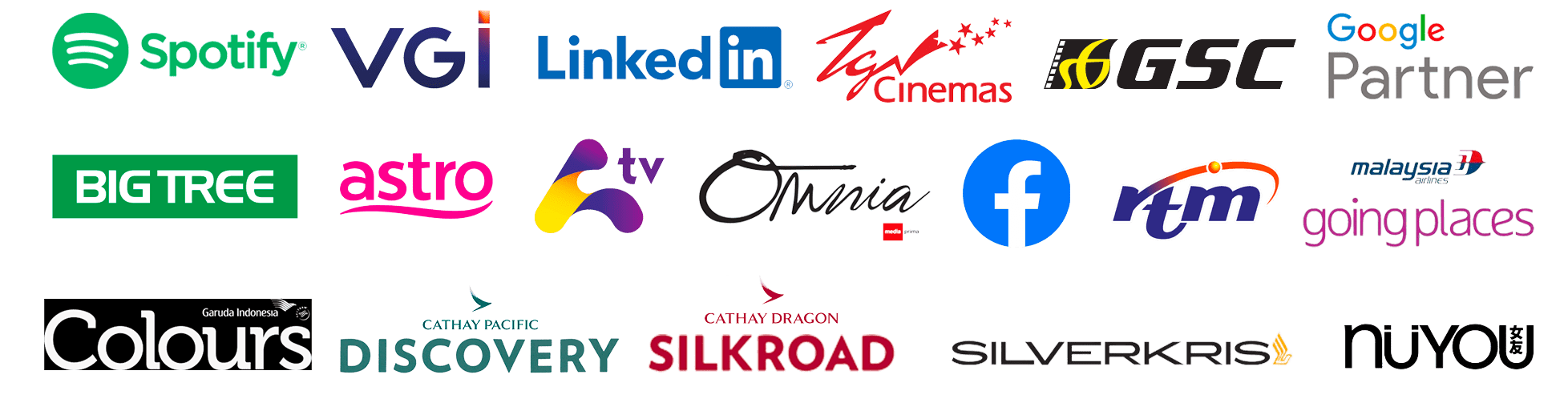 logos of media partners