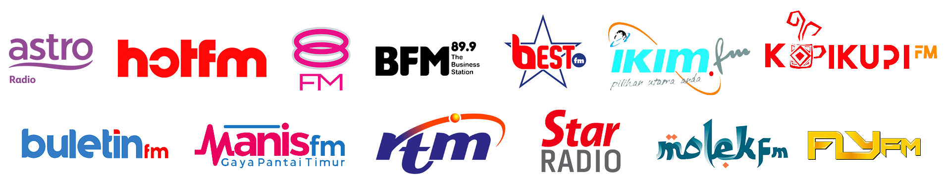 logos of radio partners