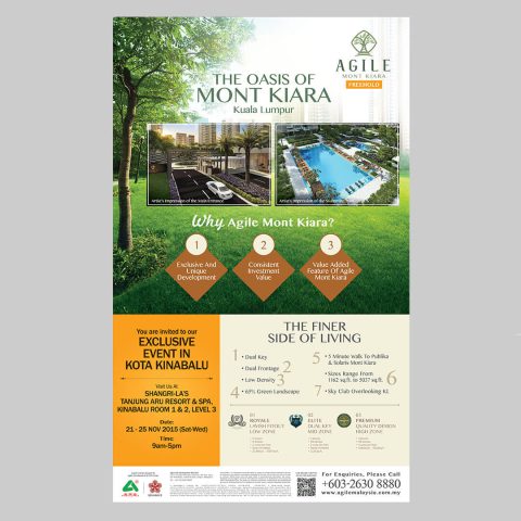 Agile Mont Kiara ad in The Borneo Post