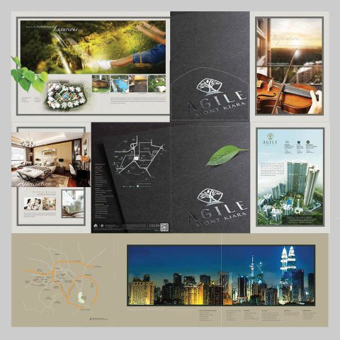 Agile Mont Kiara sales booklet designed and printed by MTA