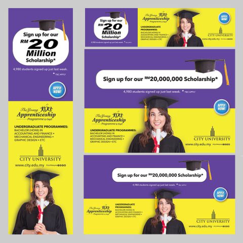 City University display ad