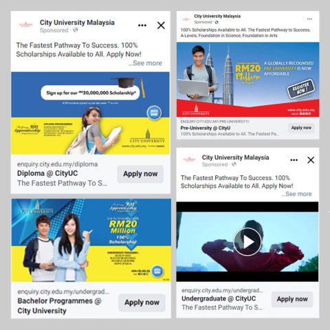 City University Google ad