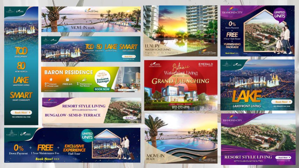 Country Garden advertising campaign by Mega Trend Advertising