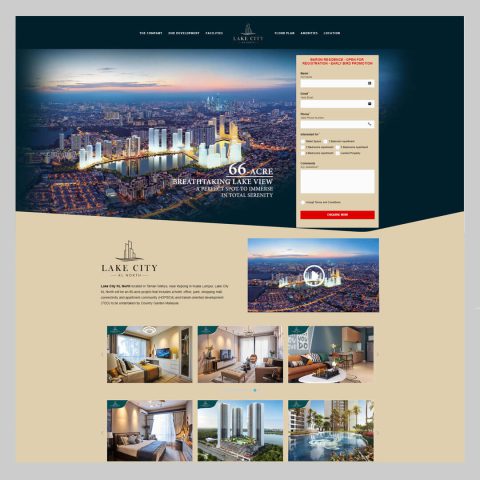 Country Garden enquiry landing page designed by MTA