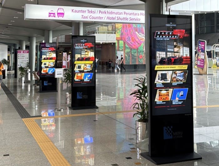 The Exchange TRX ad on KLIA Express at KL Sentral by Mega Trend Advertising
